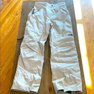 women’s north face snow pants medium khaki